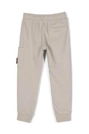 pantalone in cotone grigio STONE ISLAND KIDS | 791661520V0092